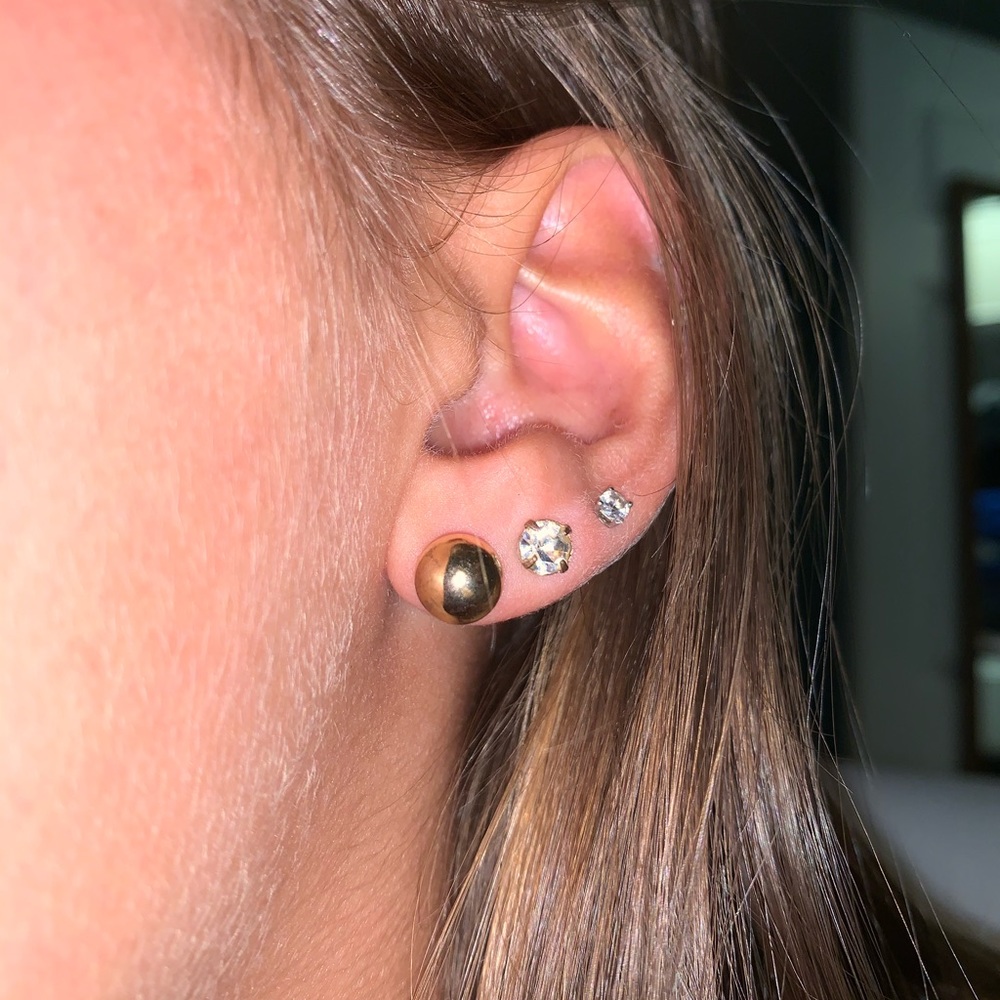 Golden Pearl Earrings